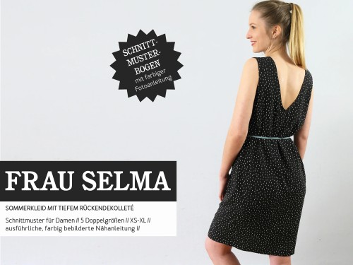 Studio Schnittreif Schnittmuster FRAU SELMA Sommerkleid mit tiefem Rückenausschnitt