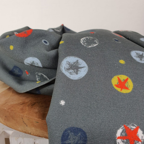 Stenzo Sweat Stars Grau Gelb