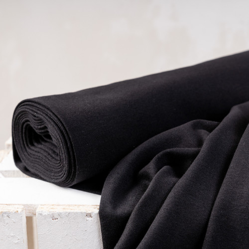 Fabrilogy Bündchen Bio Schwarz