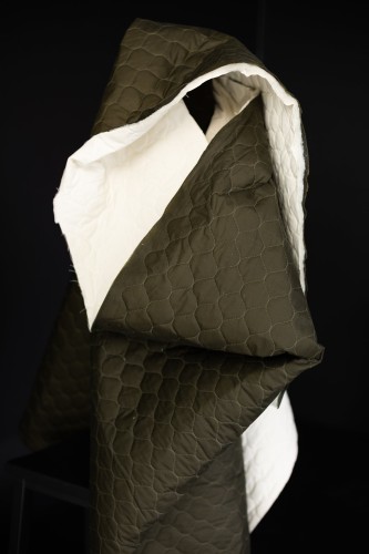 Merchant and Mills Archive Olive Pavilion Quilted Oilskin