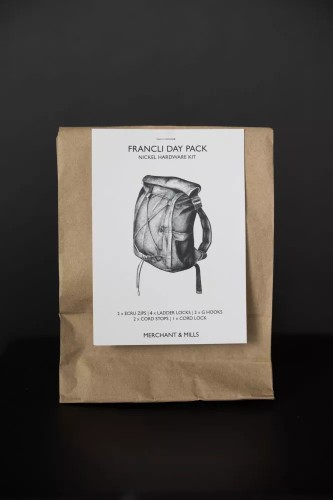 Merchant and Mills The Francli Day Pack Nickel Hardware Kit