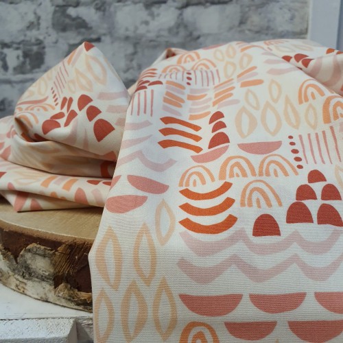 Art Gallery Fabrics Baumwollstoff Terrakotta