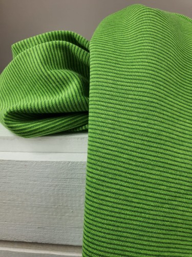 Bündchen Baumwolle Gestreift Grün